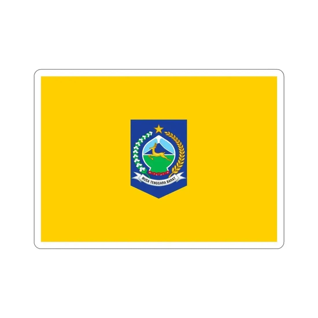 Flag of West Nusa Tenggara Indonesia STICKER Vinyl Die-Cut Decal - The Sticker Space