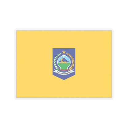 Flag of West Nusa Tenggara Indonesia - STICKER Vinyl Kiss-Cut Decal 2 Inch Transparent - The Sticker Space