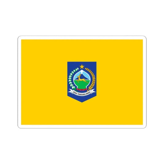 Flag of West Nusa Tenggara Indonesia - STICKER Vinyl Kiss-Cut Decal 2 Inch White - The Sticker Space