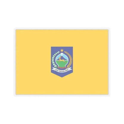Flag of West Nusa Tenggara Indonesia - STICKER Vinyl Kiss-Cut Decal 3 Inch Transparent - The Sticker Space