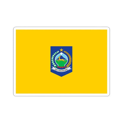 Flag of West Nusa Tenggara Indonesia - STICKER Vinyl Kiss-Cut Decal 3 Inch White - The Sticker Space