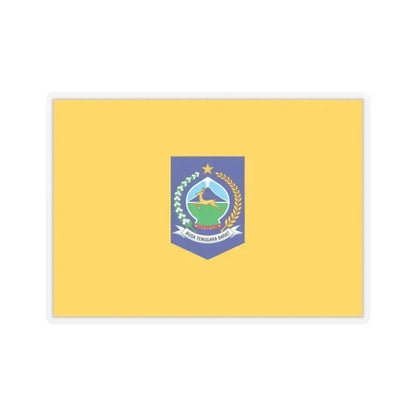 Flag of West Nusa Tenggara Indonesia - STICKER Vinyl Kiss-Cut Decal 4 Inch Transparent - The Sticker Space