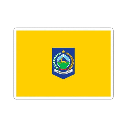 Flag of West Nusa Tenggara Indonesia - STICKER Vinyl Kiss-Cut Decal 4 Inch White - The Sticker Space