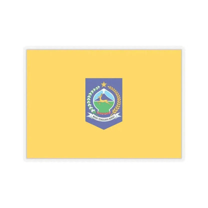 Flag of West Nusa Tenggara Indonesia - STICKER Vinyl Kiss-Cut Decal 6 Inch Transparent - The Sticker Space