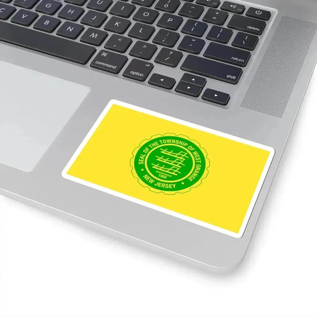 Flag of West Orange New Jersey (United States) STICKER Vinyl Kiss-Cut Decal - The Sticker Space
