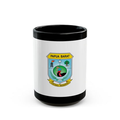 Flag of West Papua Indonesia - Black Coffee Mug-15oz-The Sticker Space