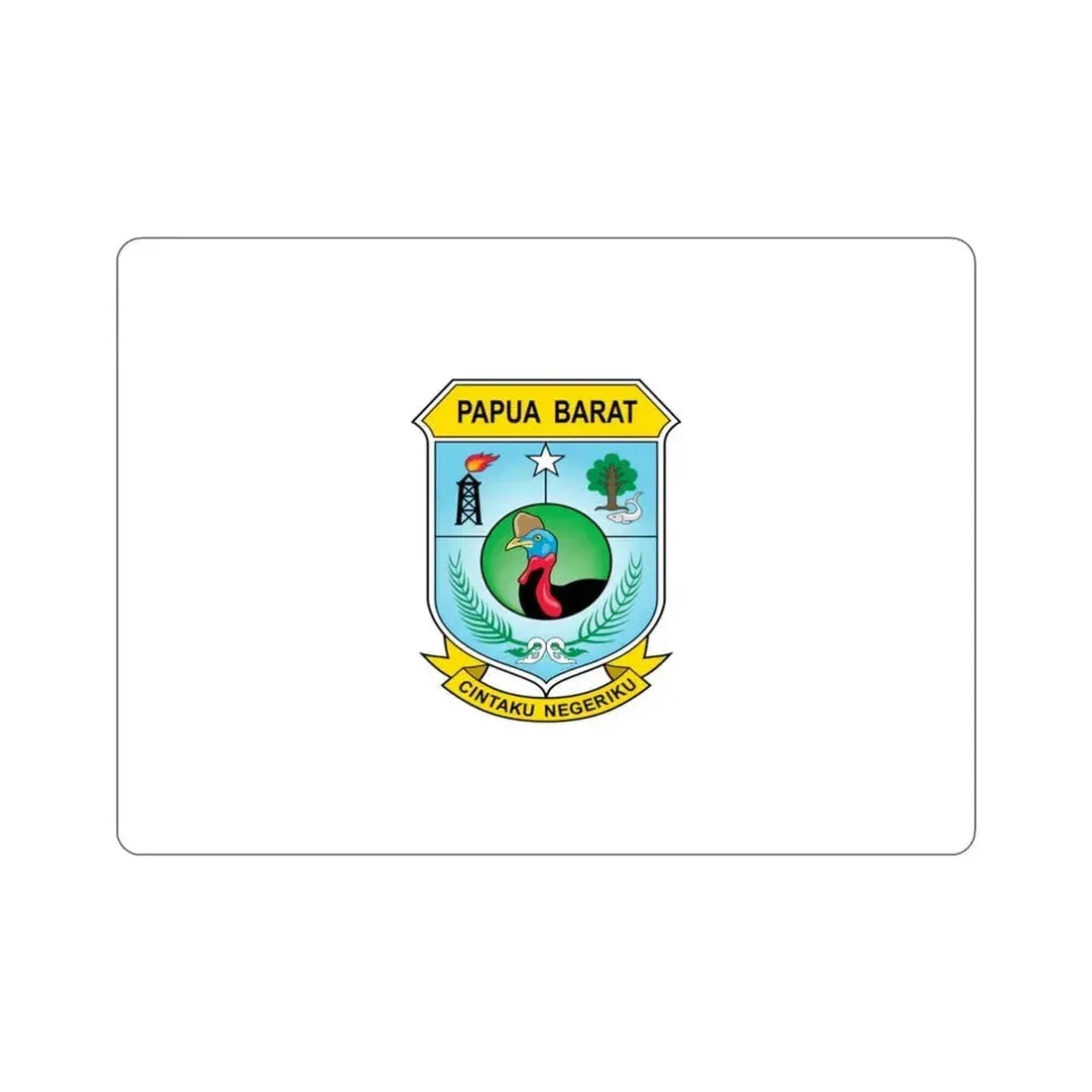 Flag of West Papua Indonesia STICKER Vinyl Die-Cut Decal 3 Inch - The Sticker Space