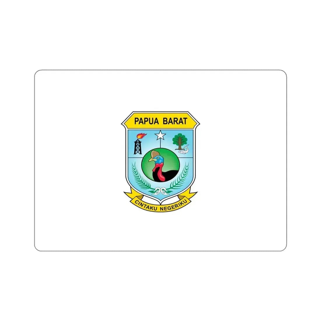 Flag of West Papua Indonesia STICKER Vinyl Die-Cut Decal 6 Inch - The Sticker Space