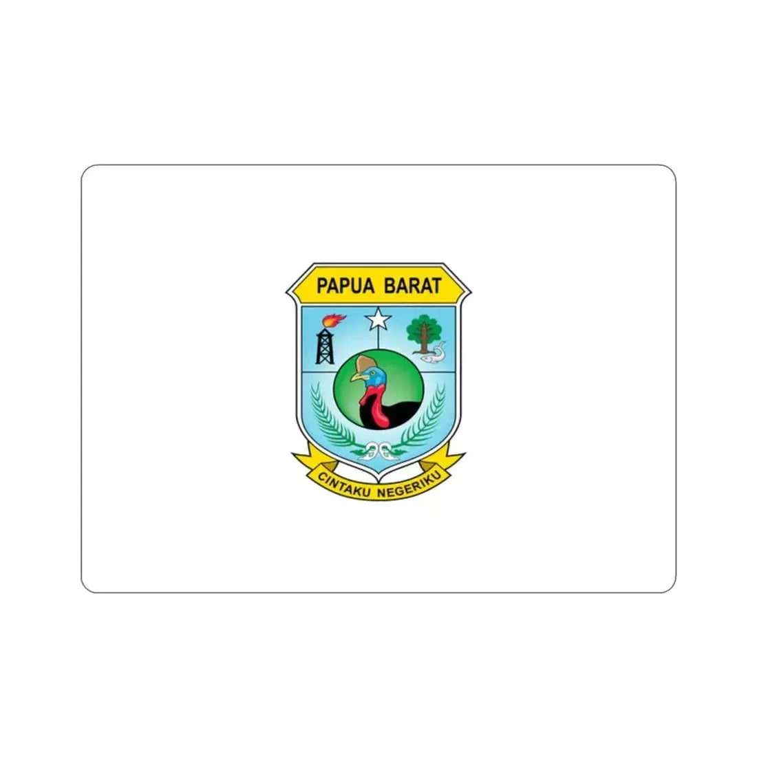 Flag of West Papua Indonesia STICKER Vinyl Die-Cut Decal - The Sticker Space