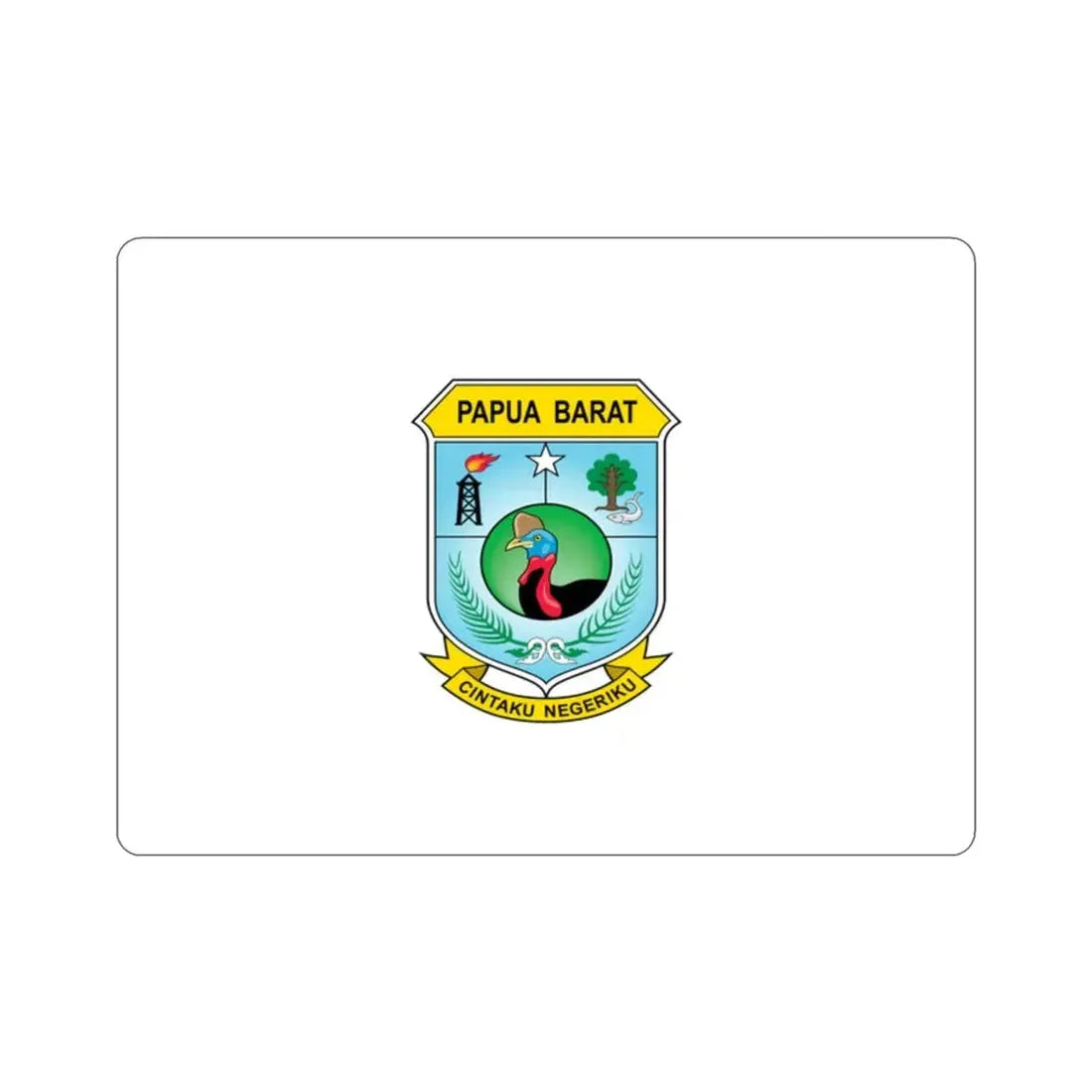 Flag of West Papua Indonesia STICKER Vinyl Die-Cut Decal - The Sticker Space