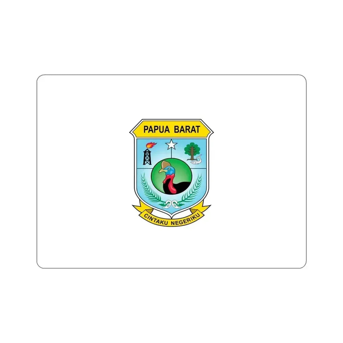 Flag of West Papua Indonesia STICKER Vinyl Die-Cut Decal - The Sticker Space