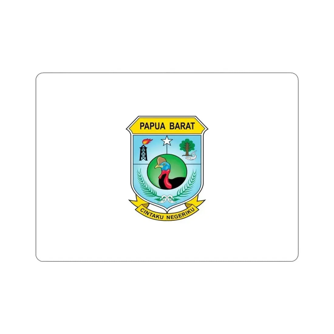 Flag of West Papua Indonesia STICKER Vinyl Die-Cut Decal - The Sticker Space