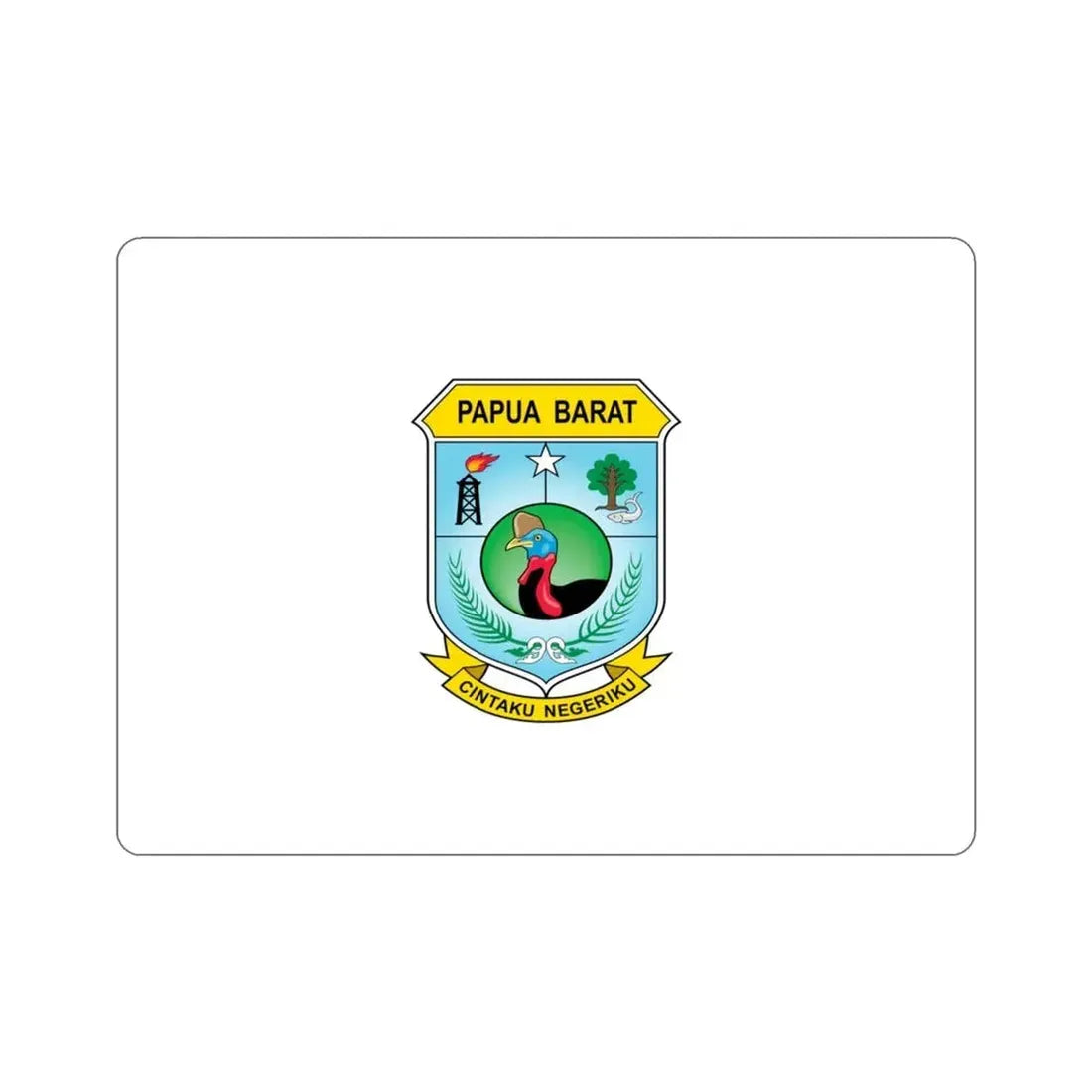 Flag of West Papua Indonesia STICKER Vinyl Die-Cut Decal - The Sticker Space