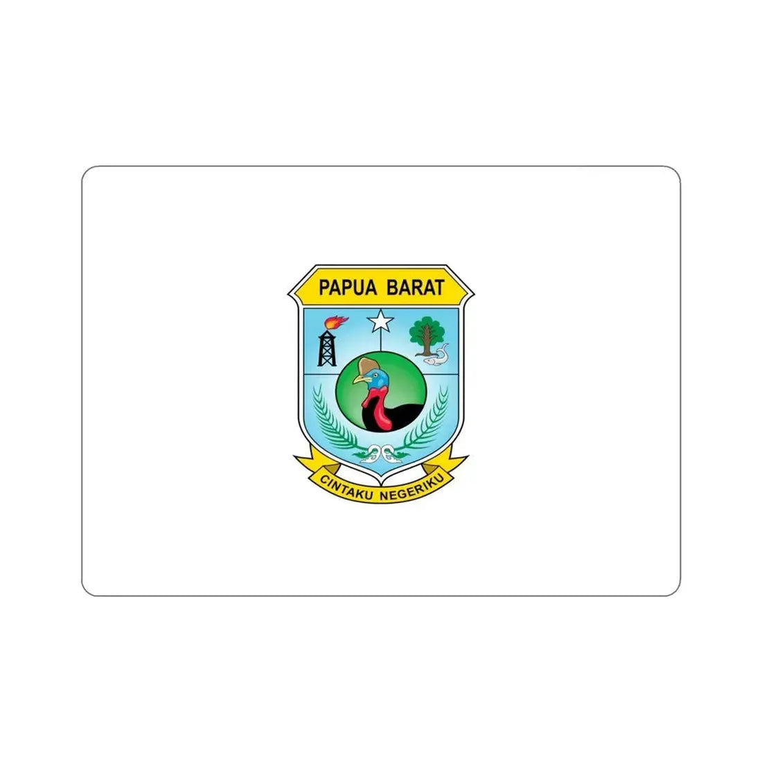 Flag of West Papua Indonesia STICKER Vinyl Die-Cut Decal - The Sticker Space