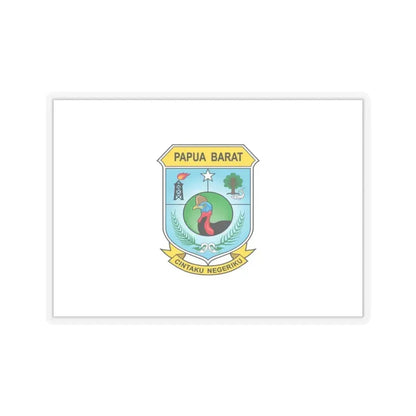 Flag of West Papua Indonesia - STICKER Vinyl Kiss-Cut Decal 3 Inch Transparent - The Sticker Space