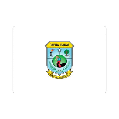 Flag of West Papua Indonesia - STICKER Vinyl Kiss-Cut Decal 3 Inch White - The Sticker Space