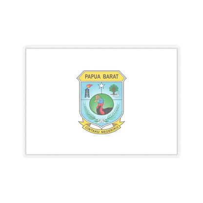 Flag of West Papua Indonesia - STICKER Vinyl Kiss-Cut Decal 6 Inch Transparent - The Sticker Space