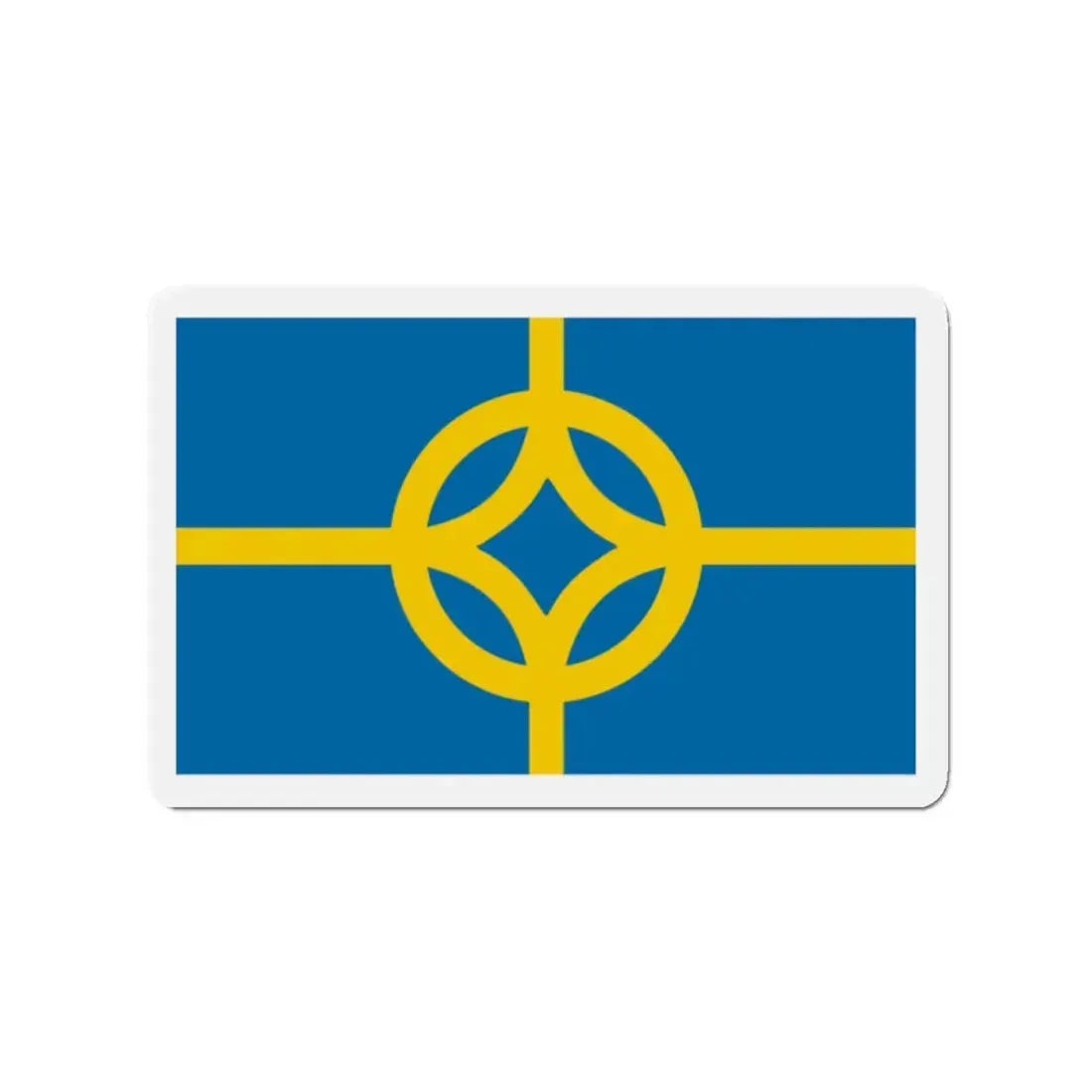 Flag of West Plains Missouri - Refrigerator Magnet 2 Inch - The Sticker Space