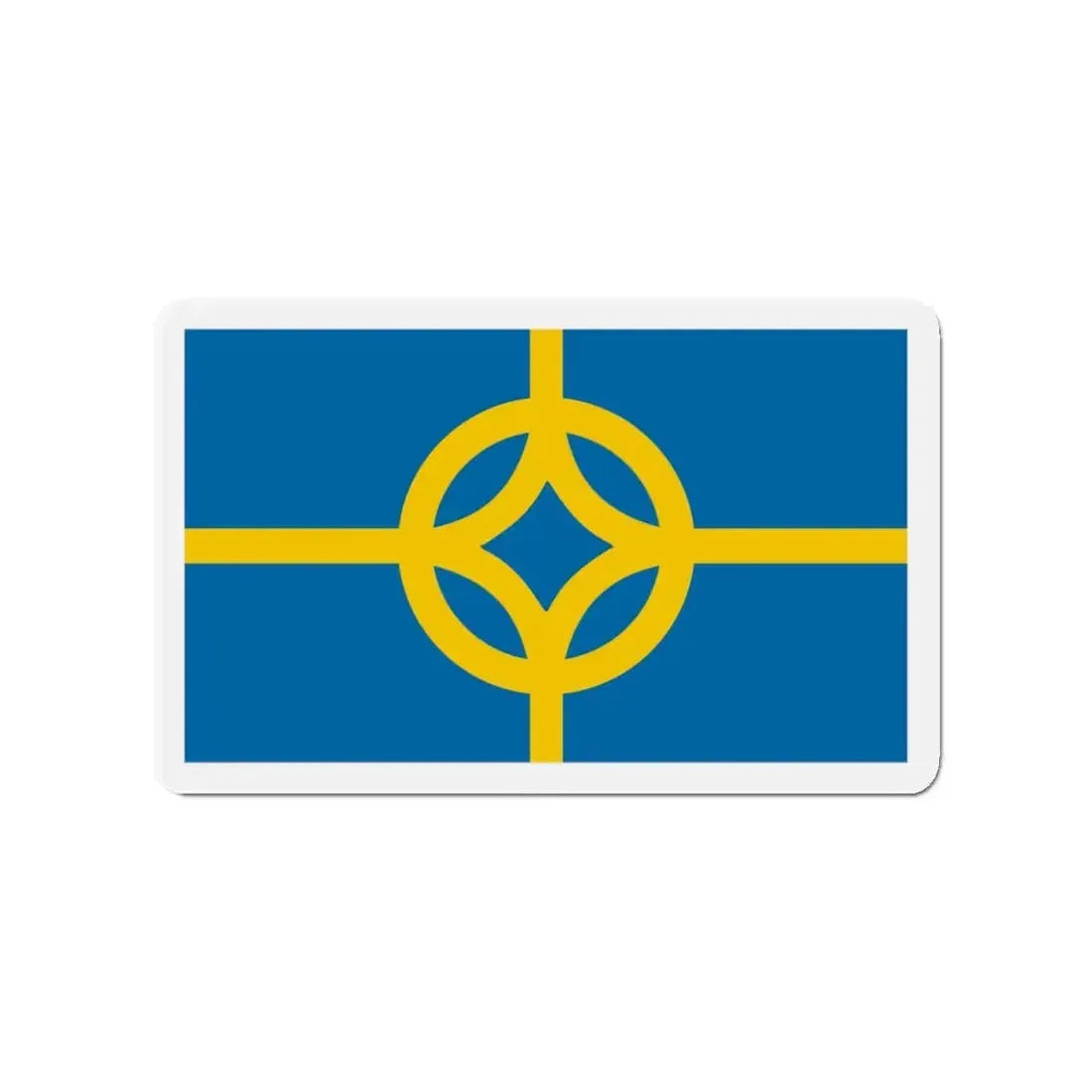 Flag of West Plains Missouri - Refrigerator Magnet 3 Inch - The Sticker Space