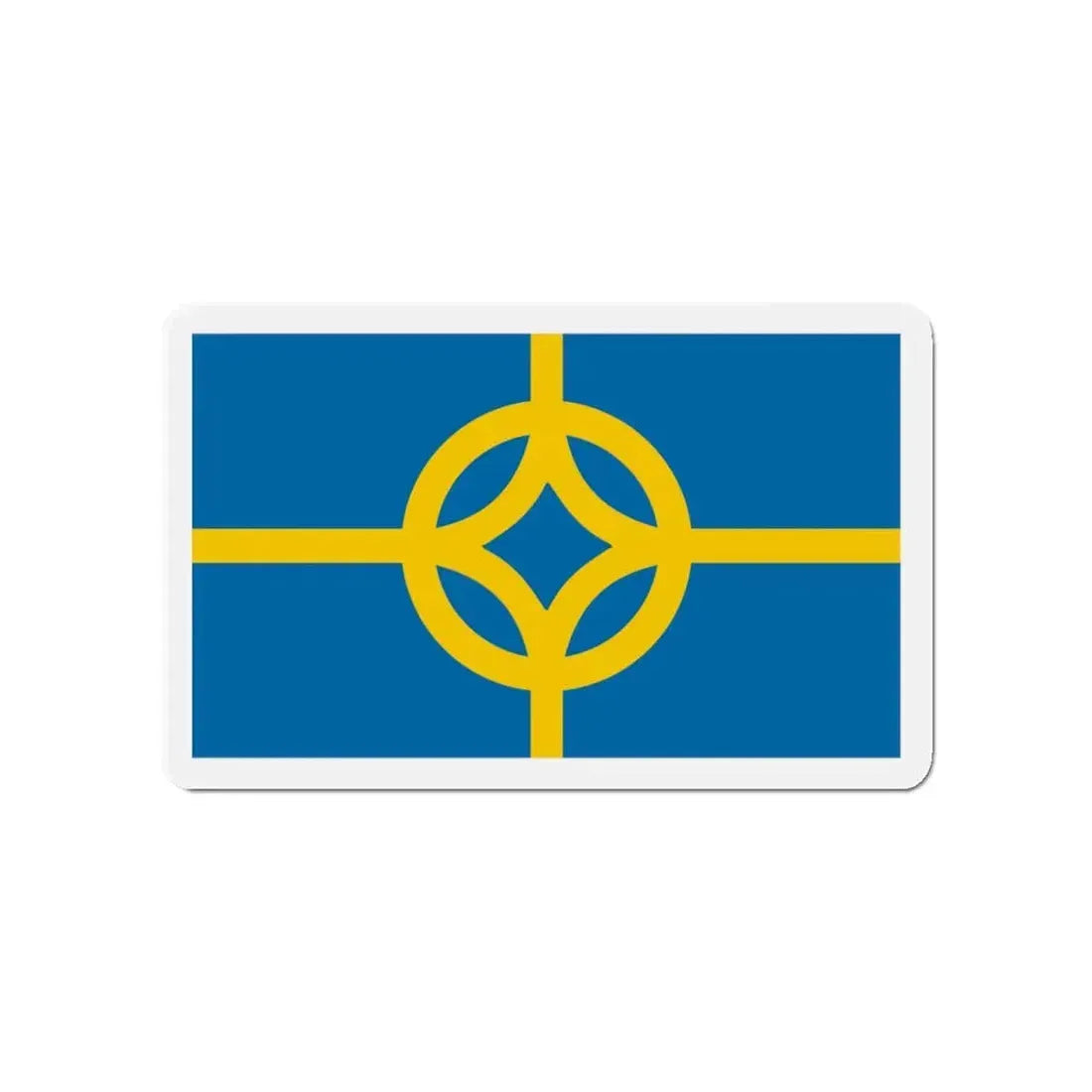 Flag of West Plains Missouri - Refrigerator Magnet 4 Inch - The Sticker Space