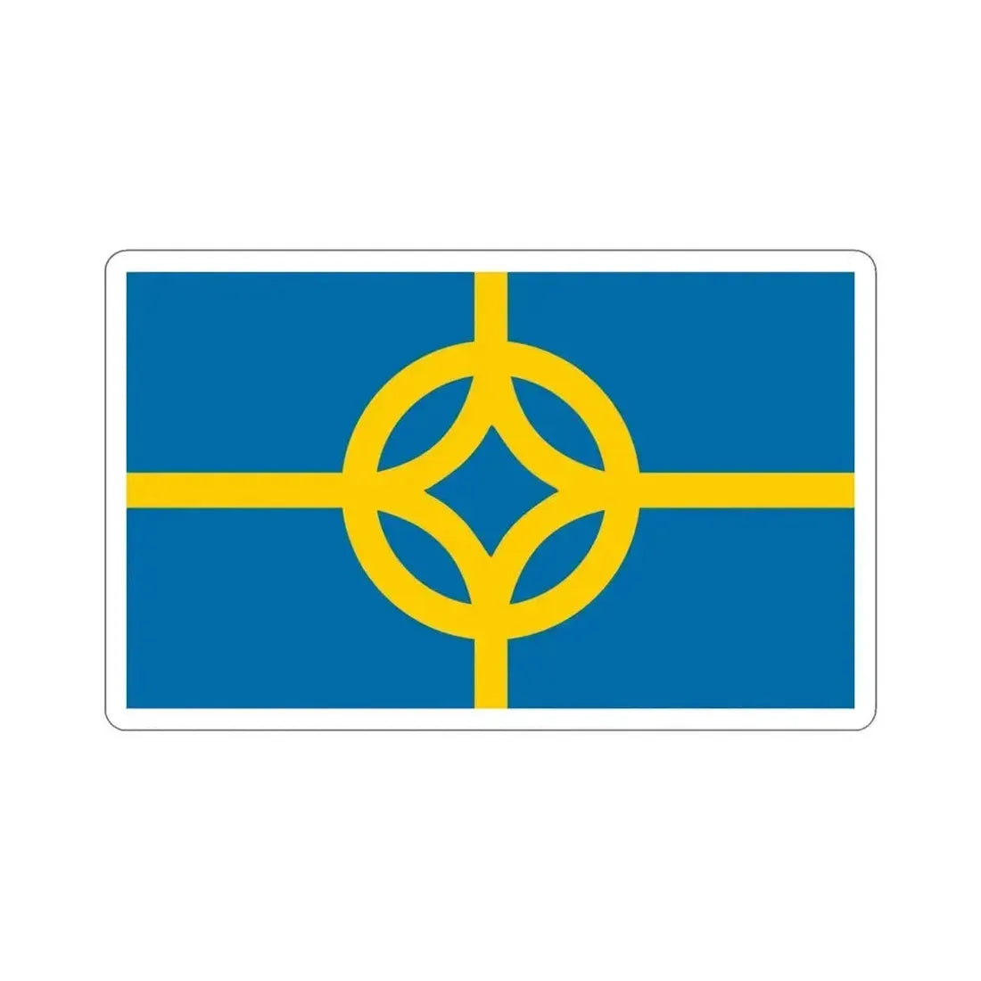 Flag of West Plains Missouri USA STICKER Vinyl Die-Cut Decal 4 Inch - The Sticker Space