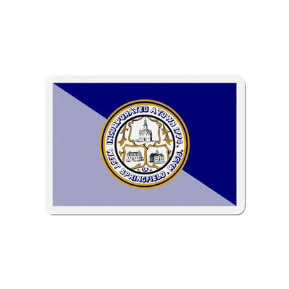 Flag of West Springfield Massachusetts - Refrigerator Magnet - The Sticker Space