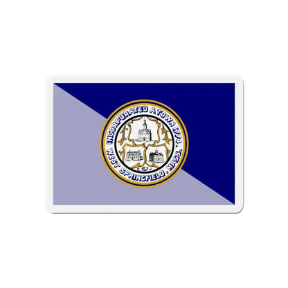 Flag of West Springfield Massachusetts - Refrigerator Magnet - The Sticker Space