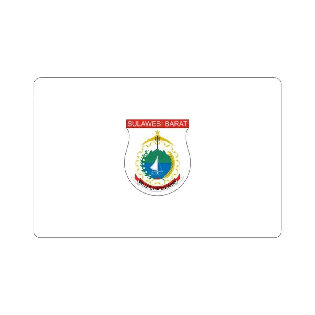 Flag of West Sulawesi Indonesia STICKER Vinyl Die-Cut Decal 2 Inch - The Sticker Space