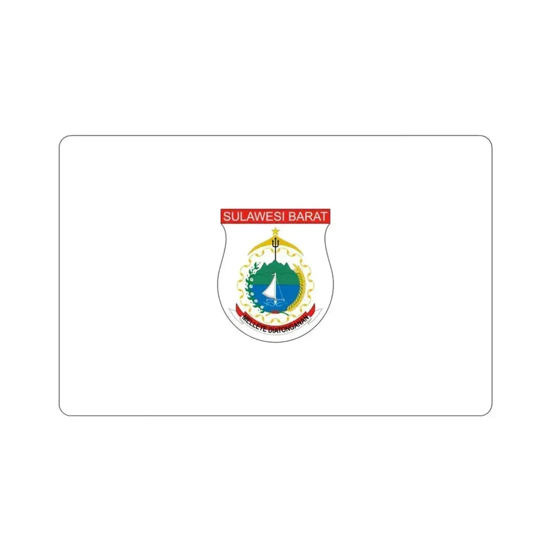 Flag of West Sulawesi Indonesia STICKER Vinyl Die-Cut Decal 3 Inch - The Sticker Space