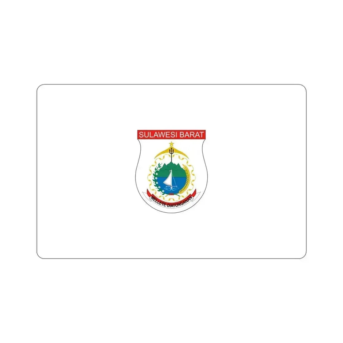 Flag of West Sulawesi Indonesia STICKER Vinyl Die-Cut Decal 6 Inch - The Sticker Space
