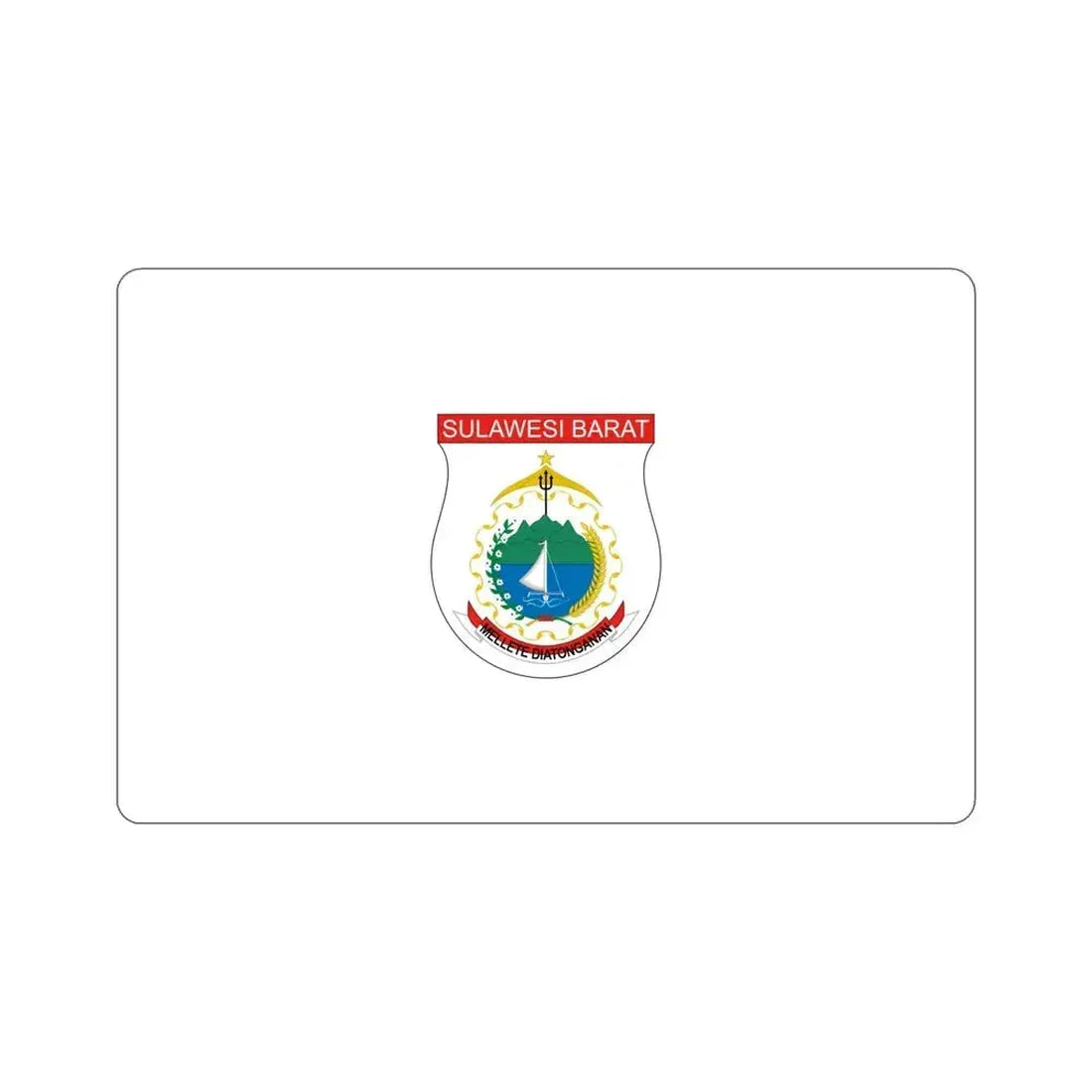 Flag of West Sulawesi Indonesia STICKER Vinyl Die-Cut Decal 6 Inch - The Sticker Space