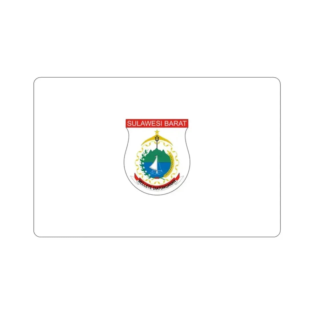Flag of West Sulawesi Indonesia STICKER Vinyl Die-Cut Decal - The Sticker Space
