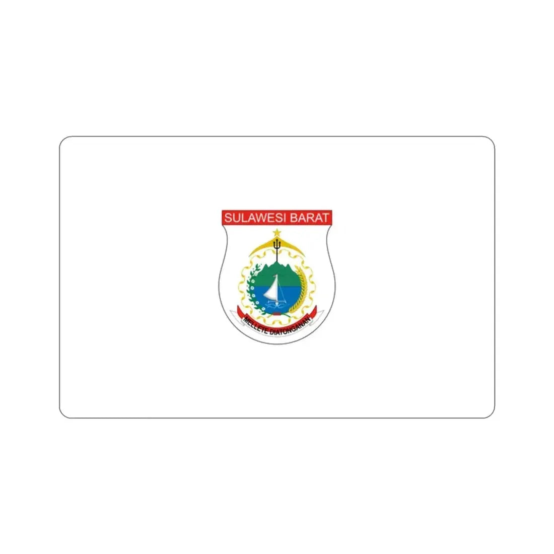 Flag of West Sulawesi Indonesia STICKER Vinyl Die-Cut Decal - The Sticker Space