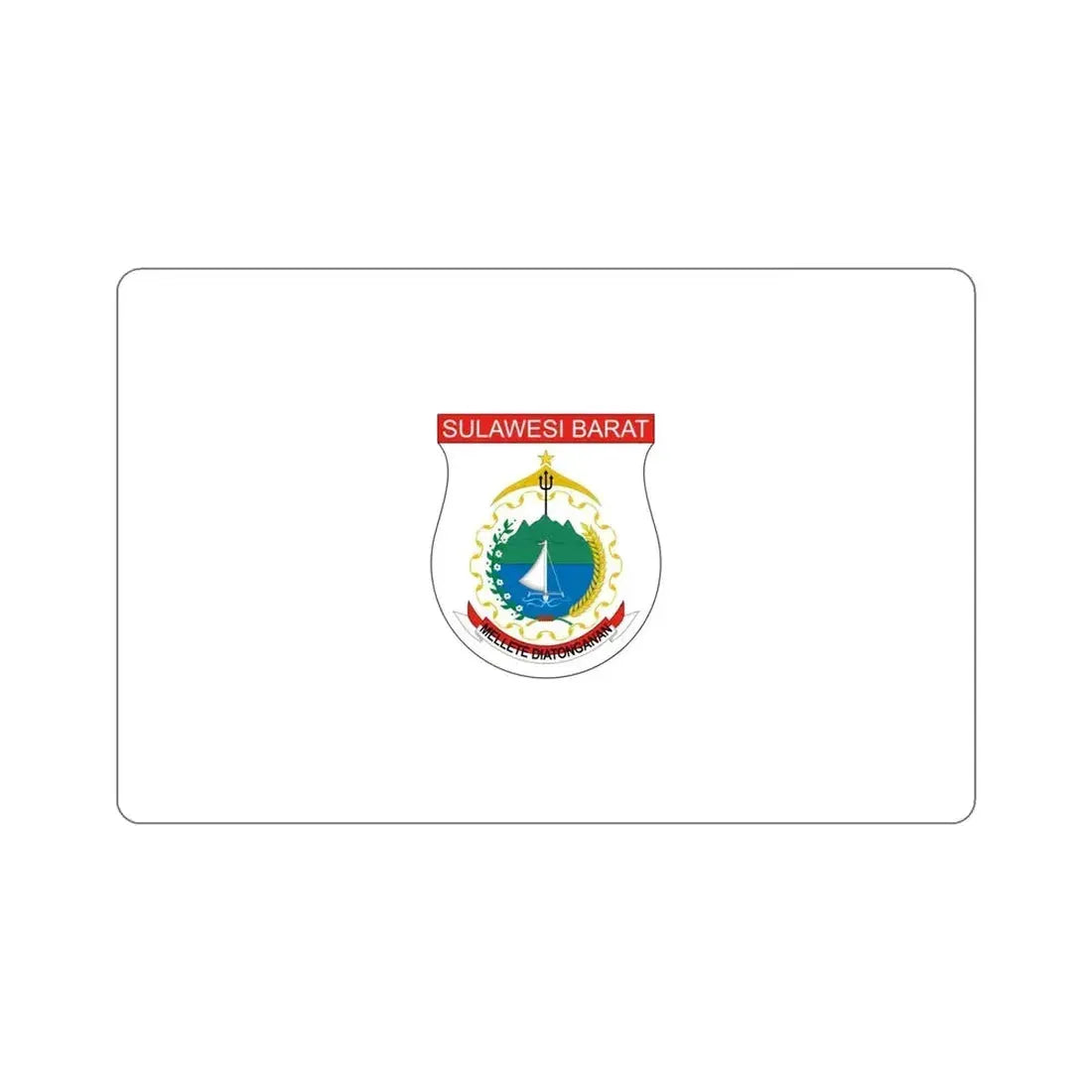 Flag of West Sulawesi Indonesia STICKER Vinyl Die-Cut Decal - The Sticker Space