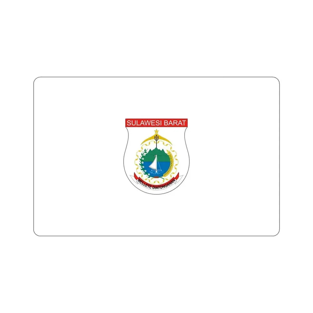 Flag of West Sulawesi Indonesia STICKER Vinyl Die-Cut Decal - The Sticker Space