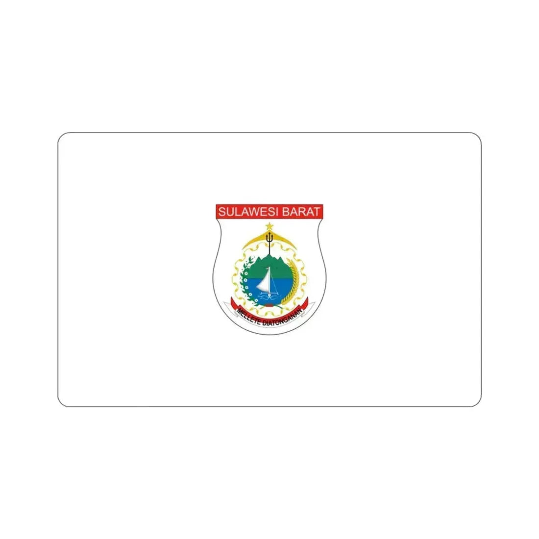 Flag of West Sulawesi Indonesia STICKER Vinyl Die-Cut Decal - The Sticker Space