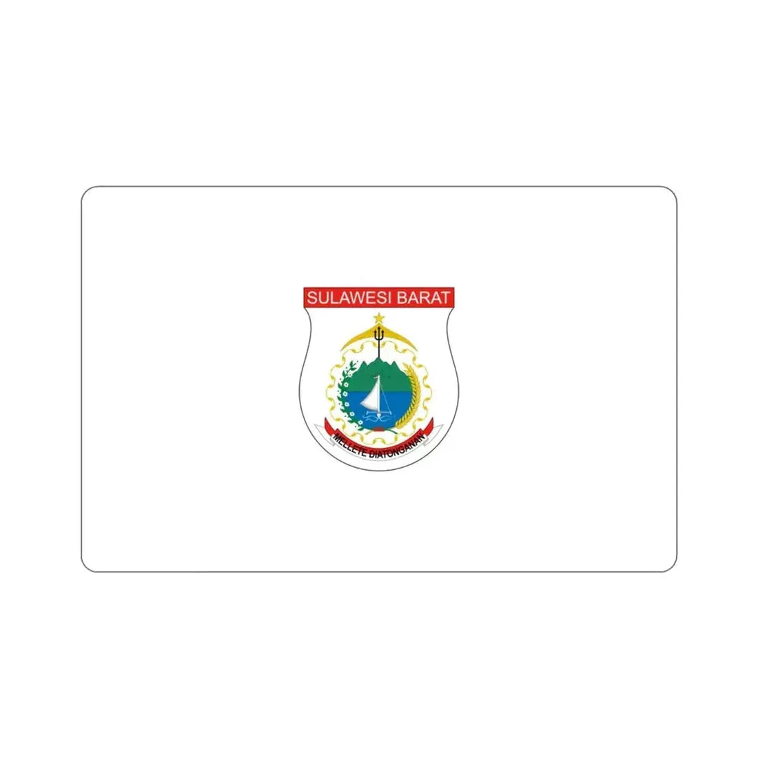 Flag of West Sulawesi Indonesia STICKER Vinyl Die-Cut Decal - The Sticker Space