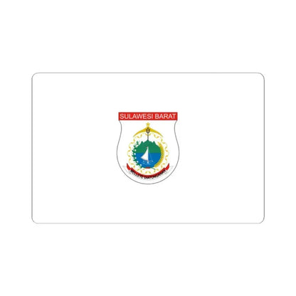 Flag of West Sulawesi Indonesia - STICKER Vinyl Kiss-Cut Decal 2 Inch White - The Sticker Space