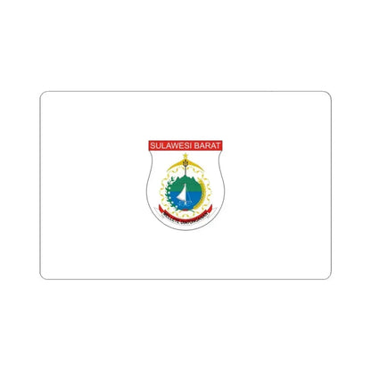 Flag of West Sulawesi Indonesia - STICKER Vinyl Kiss-Cut Decal 3 Inch White - The Sticker Space