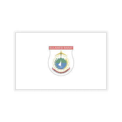 Flag of West Sulawesi Indonesia - STICKER Vinyl Kiss-Cut Decal 6 Inch Transparent - The Sticker Space