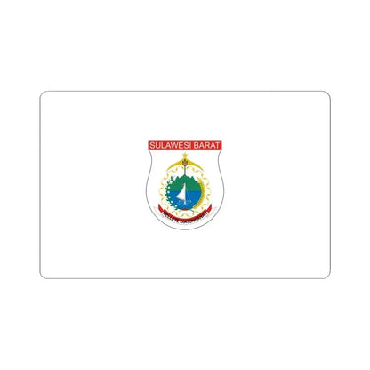 Flag of West Sulawesi Indonesia - STICKER Vinyl Kiss-Cut Decal 6 Inch White - The Sticker Space