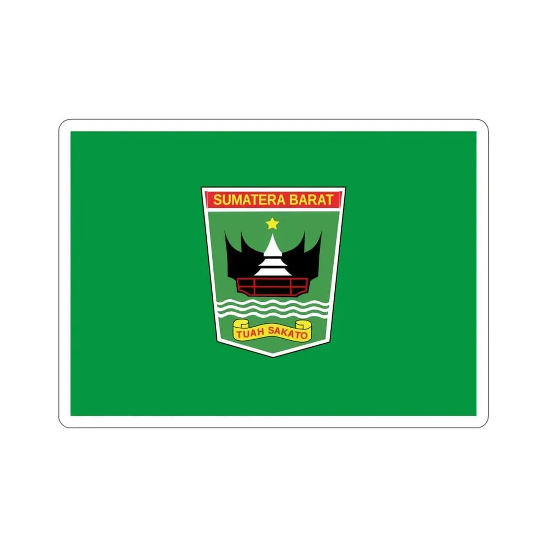 Flag of West Sumatra Indonesia STICKER Vinyl Die-Cut Decal - The Sticker Space