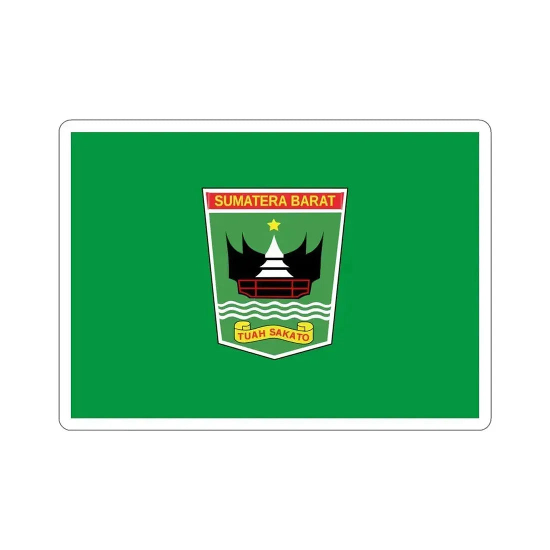 Flag of West Sumatra Indonesia STICKER Vinyl Die-Cut Decal - The Sticker Space