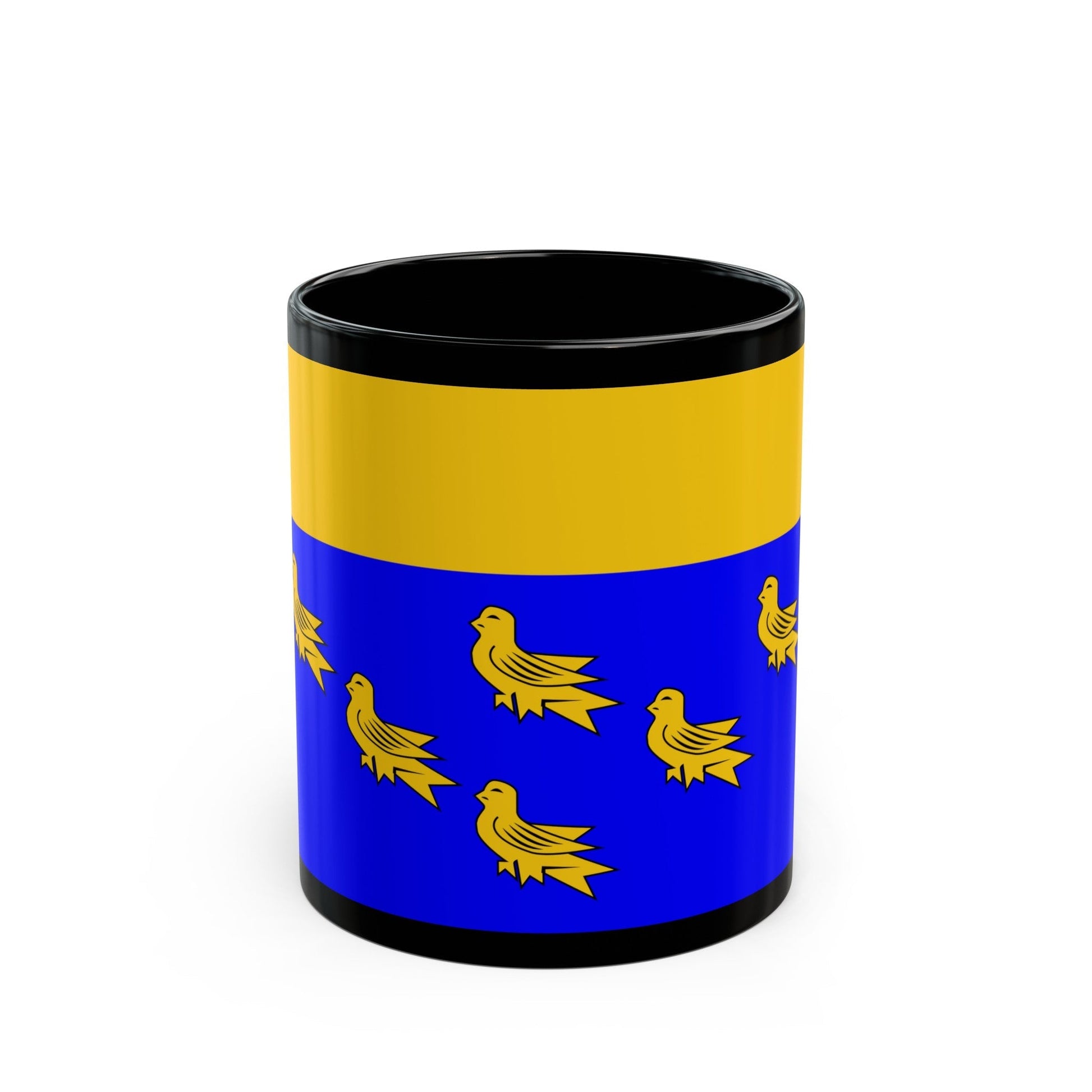 Flag of West Sussex UK - Black Coffee Mug-11oz-The Sticker Space