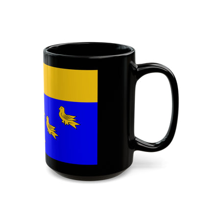 Flag of West Sussex UK - Black Coffee Mug-The Sticker Space