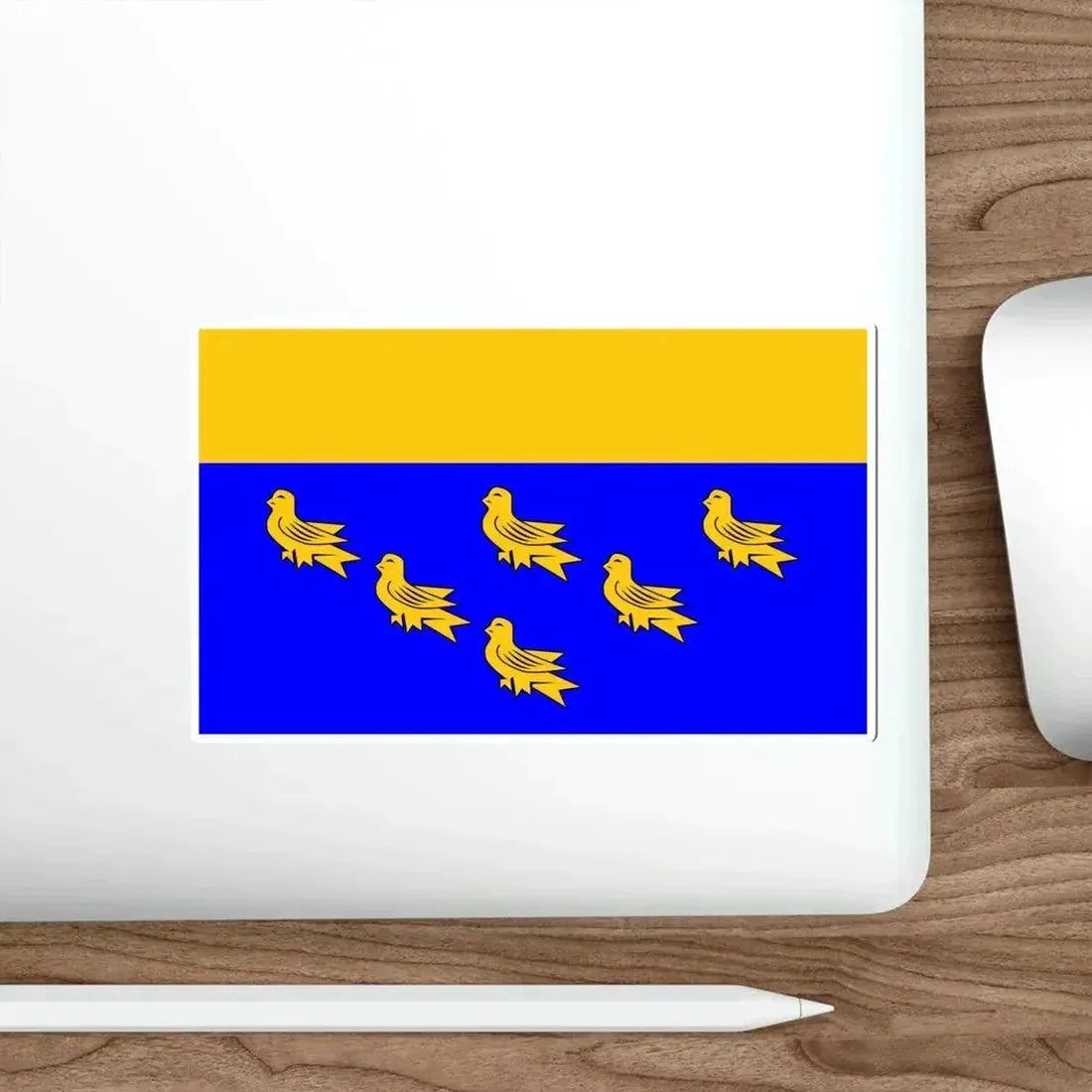 Flag of West Sussex UK STICKER Vinyl Die-Cut Decal - The Sticker Space