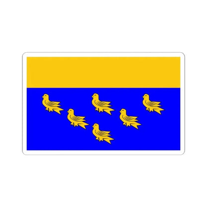 Flag of West Sussex UK - STICKER Vinyl Kiss-Cut Decal 2 Inch White - The Sticker Space