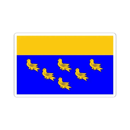 Flag of West Sussex UK - STICKER Vinyl Kiss-Cut Decal 4 Inch White - The Sticker Space