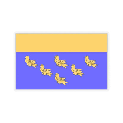 Flag of West Sussex UK - STICKER Vinyl Kiss-Cut Decal 6 Inch Transparent - The Sticker Space