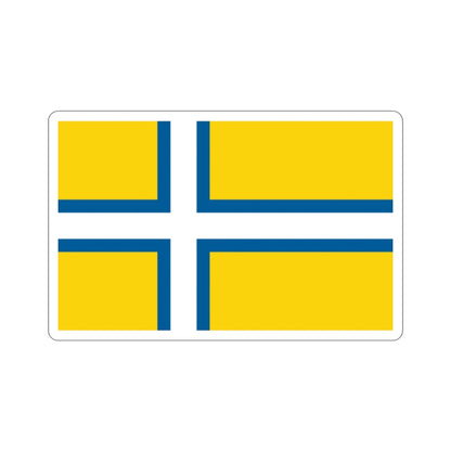 Flag of West Sweden STICKER Vinyl Die-Cut Decal-2 Inch-The Sticker Space